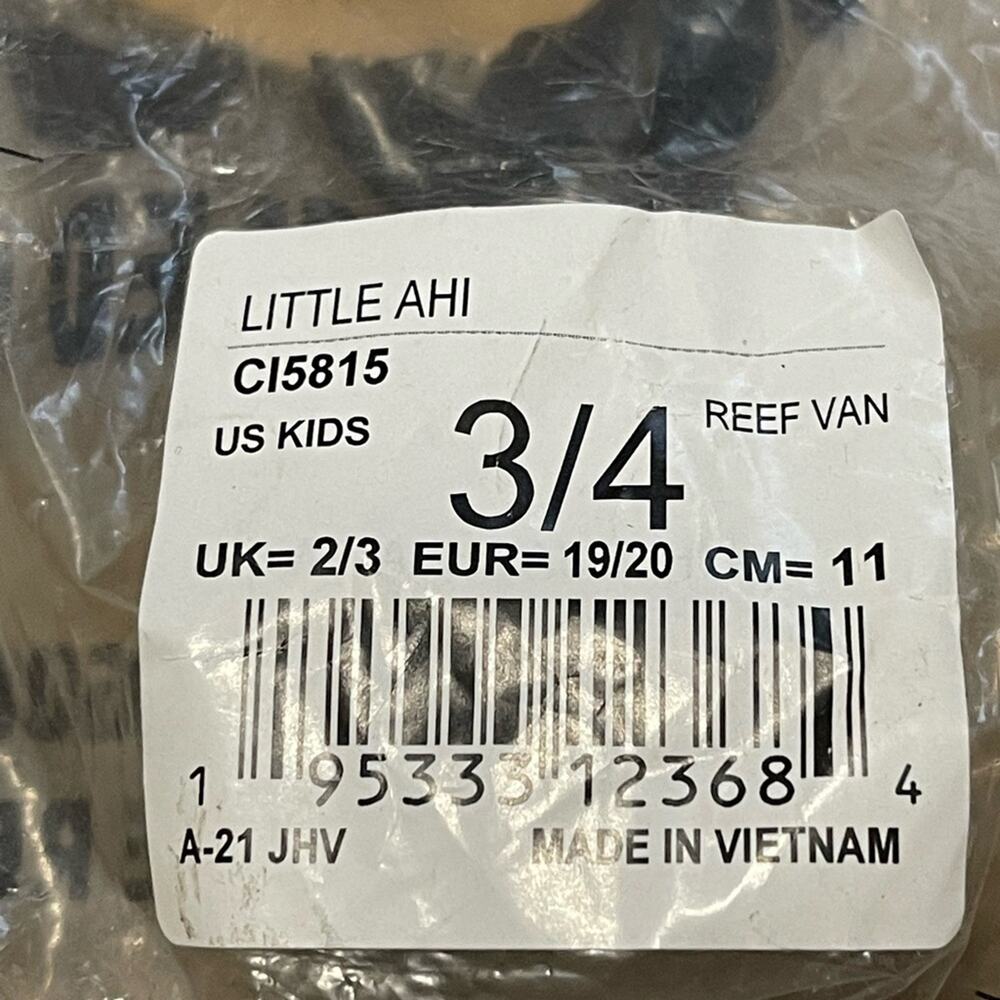 Reef Little Ahi Kids Sandals -  Size 3/4 NWT - Picture 7 of 7